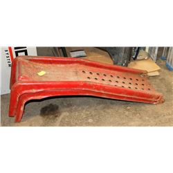 PAIR OF METAL CAR RAMPS