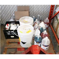 PALLET OF CLEANING SUPPLIES