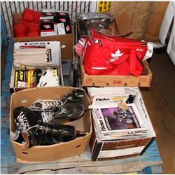 PALLET WITH ASSORTED BEER & CANADIAN RELATED ITEMS