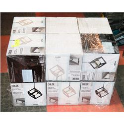 LOT OF 12 NEW CHLOE CUBE METAL PENDANT LIGHTS