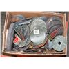 Image 1 : LARGE BOX OF GRINDING DISCS, WHEELS, STONES AND