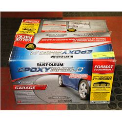 NEW RUST-OLEUM EPOXY SHIELD 2 1/2 CAR GARAGE KIT
