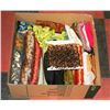 Image 1 : LARGE BOX FULL OF FABRICS AND BEAD