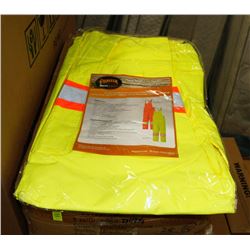 BOX OF SIZE 2XL HI VIS BIB PANTS