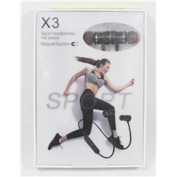 SPORT HEADPHONES BLUETOOTH CORDLESS, HD STEREO