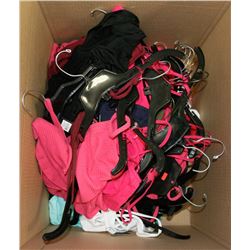 BOX OF ASSORTED CLOTHING, APPEARS TO BE