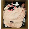 Image 1 : BOX OF ASSORTED CLOTHING, APPEARS TO BE