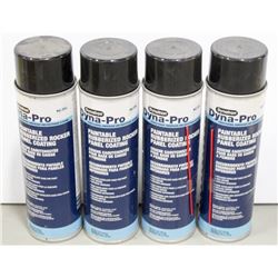 4 CANS DYNATRON PAINTABLE RUBBERIZED ROCKER PANEL