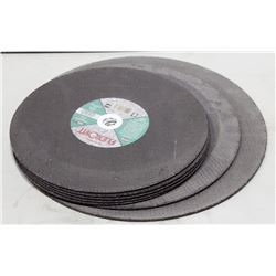 BOX OF VARIOUS SIZED MASONRY CUTTING WHEELS