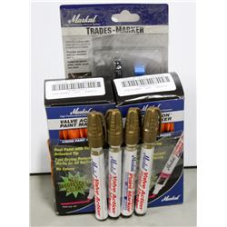 BUNDLE OF ASSORTED  PAINT PENS & TRADE MARKERS