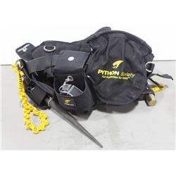 PYTHON FALL PROTECTION SAFETY TOOL BELT, INCLUDES