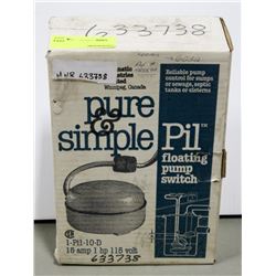 PURE & SIMPLE FLOATING PUMP SWITCH
