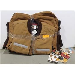 LOT OF 3 TOUGH DUCK QUILT LINED WORK VESTS