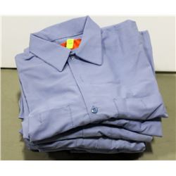 BUNDLE OF REDCAP BLUE SHORT SLEEVE WORK SHIRTS