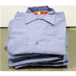 BUNDLE OF REDCAP BLUE LONG SLEEVE WORK SHIRTS