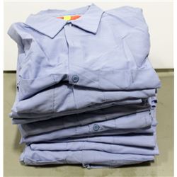 BUNDLE OF REDCAP BLUE LONG SLEEVE WORK SHIRTS