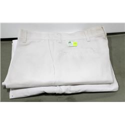 LOT OF 2 PAIR WHITE REDCAP WORK PANT, WAIST 36
