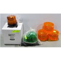 SAFETY LIGHT LOT: INCLUDES 2 BEACONS AND 3 COVERS