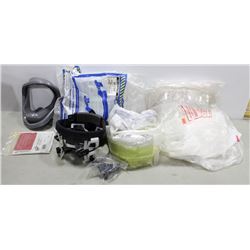 LOT OF ASSORTED HARD HAT ACCESSORIES