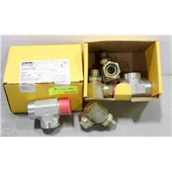 2 BOXES OF PARKER MALE RUN TEE ADAPTORS