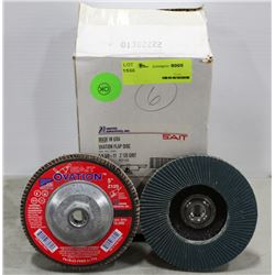 SAIT OVATION FLAP DISCS, 5X5/8-11, Z120 GRIT