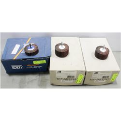 3 BOXES OF FLAP WHEEL ABRASIVE BITS
