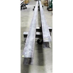 LOT OF 2 I-BEAM DOLLIES, LENGTH 24FT, HEIGHT 28"