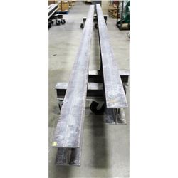 LOT OF 2 I-BEAM DOLLIES, LENGTH 24FT, HEIGHT 28"