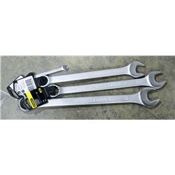 SET OF 4 NEW STANLEY WRENCHES, INCLUDES 1/4, 3/8