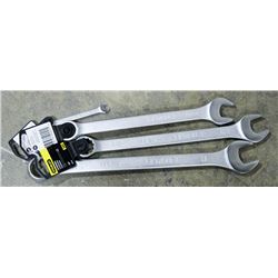 SET OF 4 NEW STANLEY WRENCHES, INCLUDES 1/4, 3/8