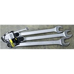 SET OF 4 NEW STANLEY WRENCHES, INCLUDES 1/4, 3/8