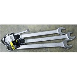 SET OF 4 NEW STANLEY WRENCHES, INCLUDES 1/4, 3/8