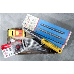 BOX OF ASSORTED DRILL BITS