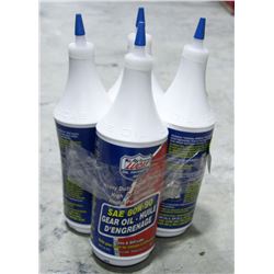 4 BOTTLES OF LUCAS HEAVY DUTY HP GEAR OIL,