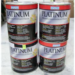 4 CANS OF PLATINUM PREMIUM LIGHTWEIGHT FILLER