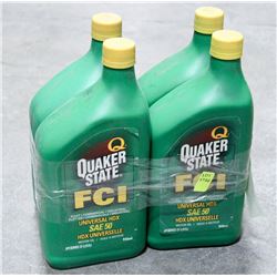 LOT OF 4 QUAKER STATE FCI MOTOR OIL, SAE 50