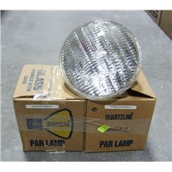 LOT OF 2 GE QUARTZLINE BULBS #Q500PAR56MFL