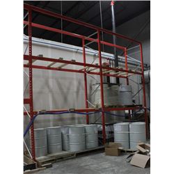 2 SECTIONS OF PALLET RACKING, 8 FEET WIDE BY