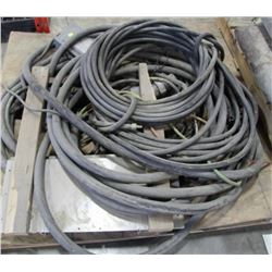 PALLET OF HEAVY DUTY ELECTRICAL WIRE & BOX
