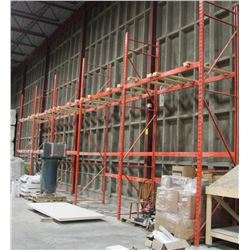 5 SECTIONS OF PALLET RACKING, 8 FEET WIDE BY