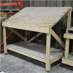 SHOP WORK TABLE 72 WIDE X 41 DEEP X 44 TALL