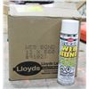 Image 1 : CASE OF 12 CANS CLEAR WEB BOND SPRAY ADHESIVE