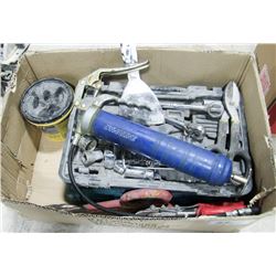 BOX OF ASSORTED TOOLS