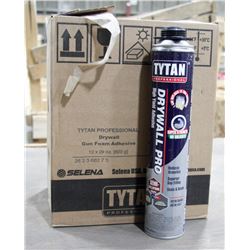 CASE OF 12 CANS TYTAN DRYWALL PRO HIGH YIELD