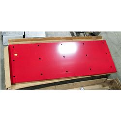 GROUP OF 4 METAL SHELVES, APPROX 39" X 14"