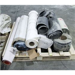PALLET OF ASSORTED ROLLS OF ROOFING MEMBRANE