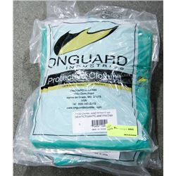LOT OF 3 ONGUARD CHEMTEX JACKET W/HOOD SNAPS