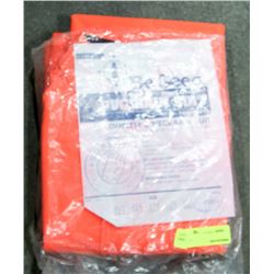 BE SEEN HI-VIS FLAME RETARDANT PVC RAIN SUIT,