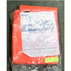 BE SEEN HI-VIS FLAME RETARDANT PVC RAIN SUIT,