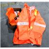 Image 1 : RAINPRO HI-VIS JACKET AND BIB PANTS, SIZE XL